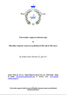 Cover of Univerzalna vzgoja in izobraževanje in Filozofija trajnstne sonaravne prihodnosti Slovenk in Slovencev / Universal Education and Philosophy of the Sustainable Future of Humankind (enlarge)